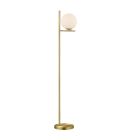 Mosadzná stojaca lampa moderná, Silkis, s vypínačom