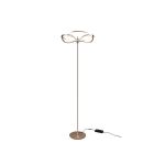 Mosadzná stojaca lampa moderná, Remy, 31 W, LED 3000 K, s vypínačom