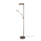 Bronzová stojaca lampa na čítanie moderná, Yazid, 32 W, LED s nastaviteľnou farbou svetla