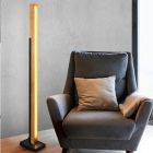 Hnedá stojaca lampa moderná, Neville, 16 W, LED 3000 K, s 3-stupňovým stmievačom