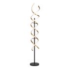 Mosadzná stojaca lampa dizajnová, Sylvian, 32 W, LED s nastaviteľnou farbou svetla, s dotykovým stmievačom