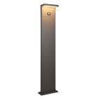 Antracitý solárny záhradný stĺpik moderný, Nesrin, 5 W, LED white switch, IP65