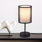 Antracitá stolová lampa moderná, Mirle, s vypínačom