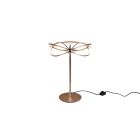 Mosadzná stolová lampa moderná, Remy, 20 W, LED 3000 K, s vypínačom