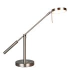 Niklová stolová lampa moderná, Bilge, s dotykovým stmievačom