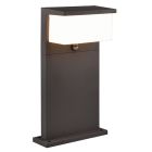 Antracitý záhradný stĺpik so senzorom pohybu moderný, Slimane, 13 W, LED 3000 K, IP54