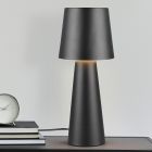 Čierna stolová lampa moderná, Lillyam, s vypínačom