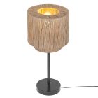 Béžová stolová lampa japandi, Rinus