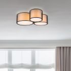 Antracitá stropná lampa moderná, Mirle