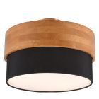 Čierna stropná lampa moderná, Sylvia