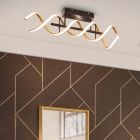 Mosadzné stropné svietidlo dizajnové, Sylvian, 41 W, LED white switch, s 3-stupňovým stmievačom