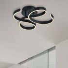Antracitá stropná lampa moderná, Davu, 40 W, LED 3000 K
