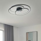 Čierna stropná lampa moderná, Sabra, 50 W, LED 3000 K