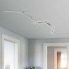 Niklová stropná lampa moderná, Kandla, 20 W, LED 3000 K