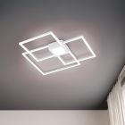 Biela stropná lampa moderná, Kimoni, 38 W, LED 4000 K, s 3-stupňovým stmievačom