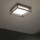 Antracité vonkajšie svietidlo kovové, Rolina, 14 W, LED white switch, IP54, s 3-stupňovým stmievačom