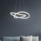 Biele visiace svietidlo moderné, Aby, 27 W, LED 4000 K