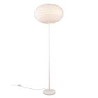 Béžová stojaca lampa textílná, Vijay, s vypínačom