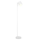 Biela nabíjateľná stojaca lampa kovová, Suraya, 4,5 W, LED 3000 K, s 3-stupňovým stmievačom