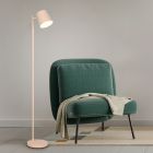 Hnedá nabíjateľná stojaca lampa kovová, Suraya, 4,5 W, LED 3000 K, s 3-stupňovým stmievačom