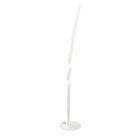 Biela stojaca lampa dizajnová, Quirinus, 19 W, LED 4000 K, s vypínačom