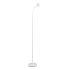 Biela stojaca lampa moderná, Suradj, s vypínačom
