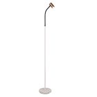Hnedá stojaca lampa moderná, Suradj, s vypínačom