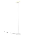Biela stojaca lampa moderná, Shahid, 17 W, LED nastaviteľný od teplej po studenú bielu, s dotykovým stmievačom