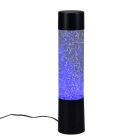 Čierna stolová lampa moderná, Umar, 1 W, LED RGB, s vypínačom