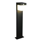 Čierny solárny záhradný stĺpik moderný, Kadija, 5,5 W, LED 4000 K, IP44