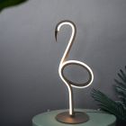 Čierna stolová lampa dizajnová, Puk, 6 W, LED 3000 K, s vypínačom