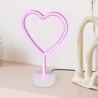 Ružová stolná lampa do detskej izby plastová, Sorian, 1 W, LED 3000 K