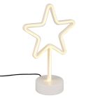 Biela stolná lampa do detskej izby plastová, Sario, 1 W, LED 3000 K