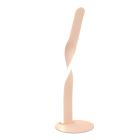 Hnedá stolová lampa dizajnová, Quirinus, 10 W, LED 4000 K, s vypínačom