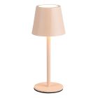 Hnedá nabíjateľná stolová lampa kovová, Priya, 1,6 W, LED nastaviteľný od teplej po studenú bielu, s 3-stupňovým stmievačom