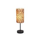 Hnedá stolová lampa moderná, Viton, s vypínačom