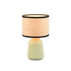 Keramická stolová lampa zelená, Shivam