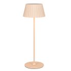 Hnedé nabíjateľné vonkajšie svietidlo na stôl moderné, Reshma, 1,5 W, LED 3000 K, IP44, s dotykovým stmievačom
