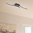 Čierna stropná lampa moderná, Go, 5 W, LED 3000 K