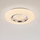Biela stropná lampa moderná, Neema, 22 W, LED nastaviteľný od teplej po studenú bielu, s diaľkovým ovládačom