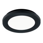 Čierne stropné svietidlo do kúpeľne moderné, Gistrup, 10 W, LED 3000 K, IP44