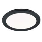 Čierne stropné svietidlo do kúpeľne moderné, Gistrup, 15 W, LED 3000 K, IP44