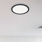 Čierne stropné svietidlo do kúpeľne moderné, Gistrup, 24 W, LED 3000 K, IP44