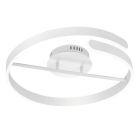 Biela stropná lampa dizajnová, Resy, 37 W, LED 4000 K, s 3-stupňovým stmievačom