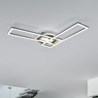 Niklová stropná lampa moderná, Jadon, 30 W, LED nastaviteľný od teplej po studenú bielu
