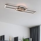 Čierna stropná lampa moderná, Jadon, 30 W, LED nastaviteľný od teplej po studenú bielu