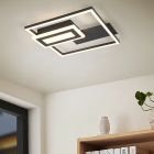 Čierna stropná lampa dizajnová, Shun, 22 W, LED 3000 K