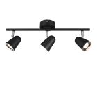 Čierne stropné bodové svetlo moderné, Taj, 3 W, LED 3000 K