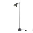 Industriálna stojaca lampa čierna, Belga, s vypínačom