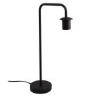 Hliníková stolová lampa bez tienidla čierna, Rika